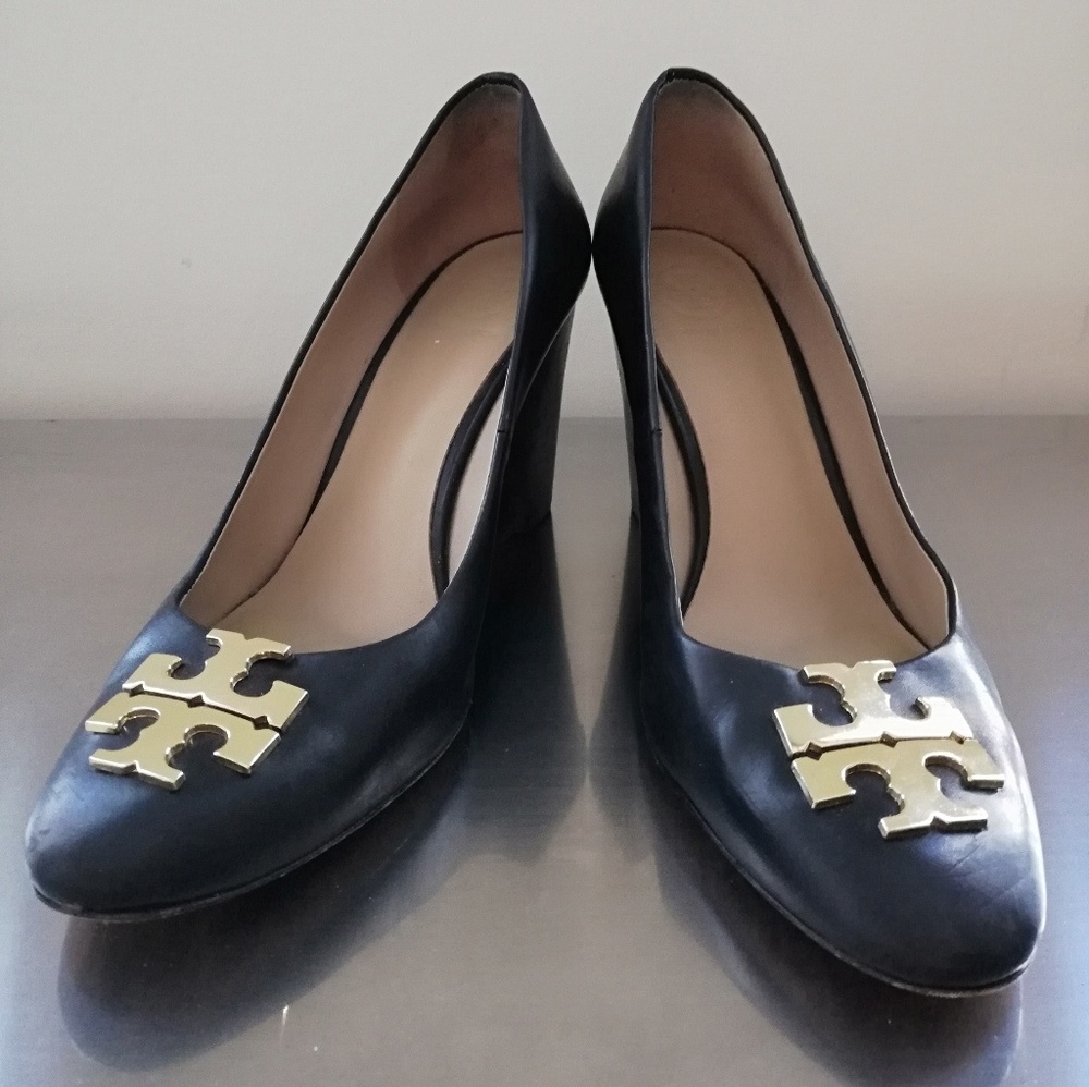 Tory Burch Leather Wedges